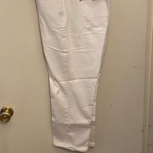 Pure White Stretchy Capris